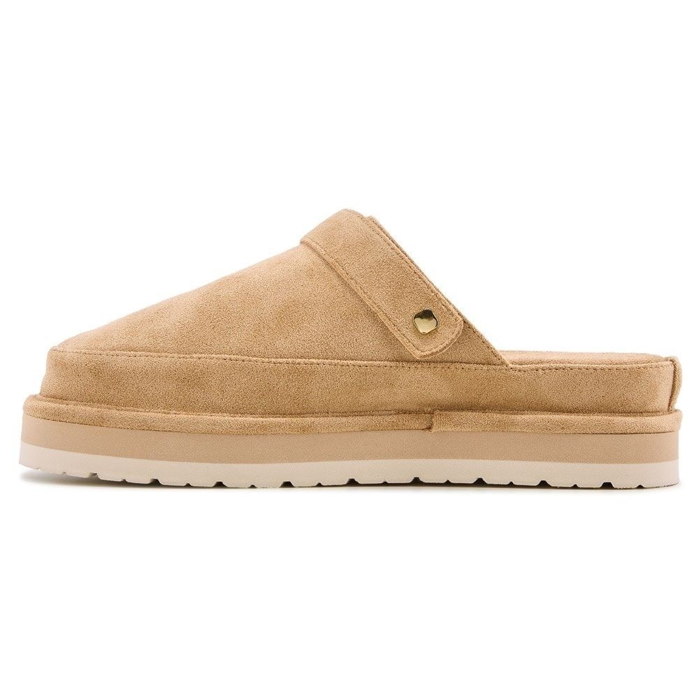 Madden Girl Grahamm Sand Fabric Platform Mule Clog Buckle Strap Women's Sz 10 - Picture 6 of 9